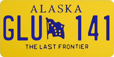 AK license plate GLU141