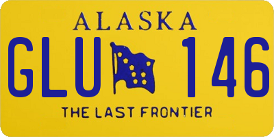 AK license plate GLU146