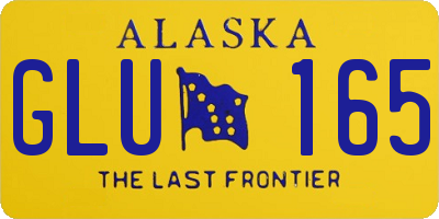 AK license plate GLU165