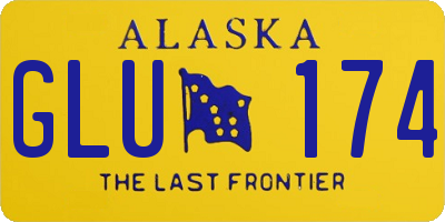 AK license plate GLU174