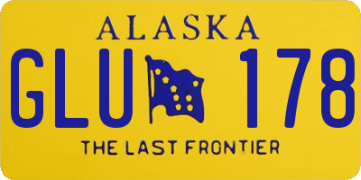 AK license plate GLU178
