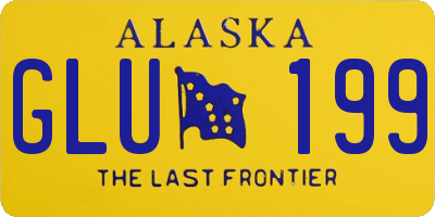 AK license plate GLU199