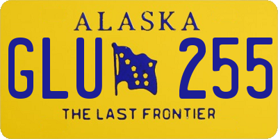 AK license plate GLU255