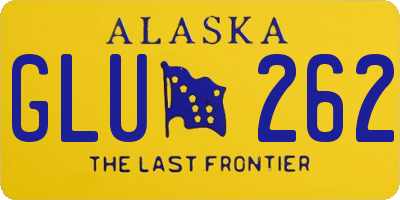 AK license plate GLU262