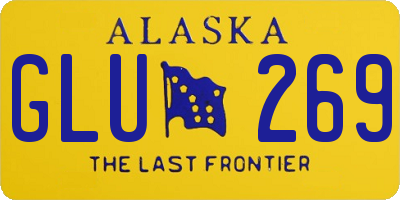 AK license plate GLU269