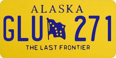 AK license plate GLU271