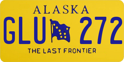 AK license plate GLU272