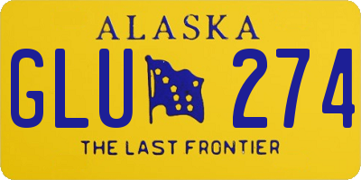 AK license plate GLU274