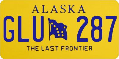 AK license plate GLU287