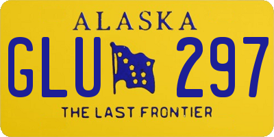 AK license plate GLU297