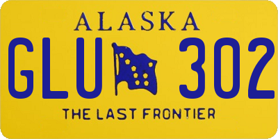 AK license plate GLU302