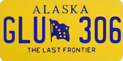 AK license plate GLU306
