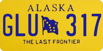 AK license plate GLU317