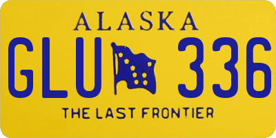 AK license plate GLU336