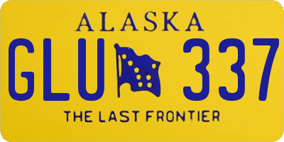 AK license plate GLU337