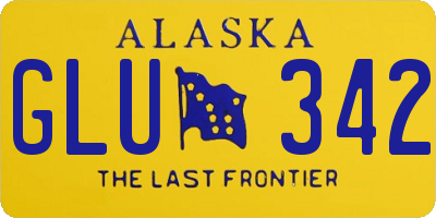 AK license plate GLU342