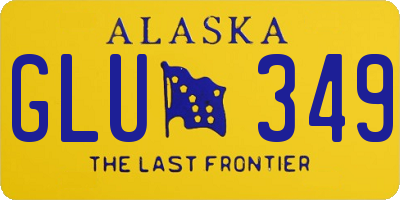 AK license plate GLU349