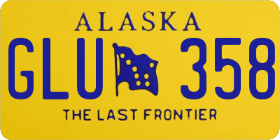 AK license plate GLU358