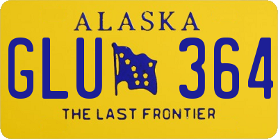 AK license plate GLU364