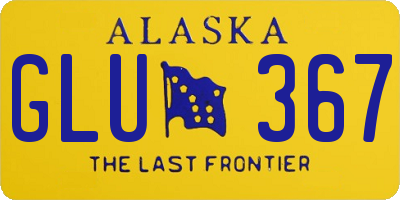 AK license plate GLU367