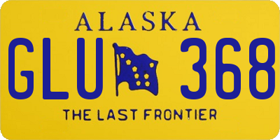 AK license plate GLU368