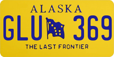 AK license plate GLU369