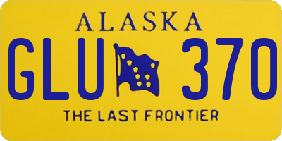 AK license plate GLU370