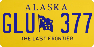 AK license plate GLU377