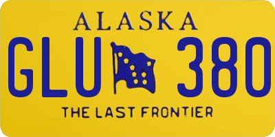 AK license plate GLU380