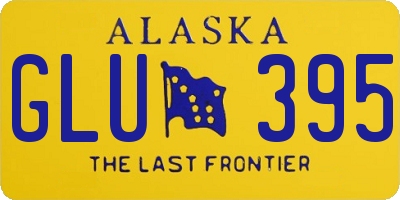 AK license plate GLU395