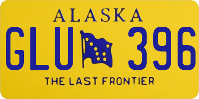AK license plate GLU396