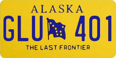 AK license plate GLU401
