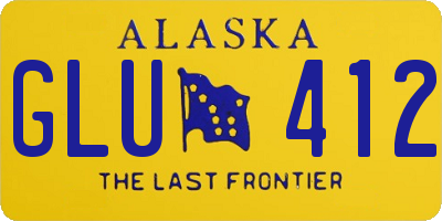 AK license plate GLU412