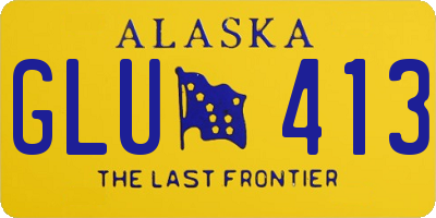 AK license plate GLU413
