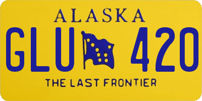 AK license plate GLU420