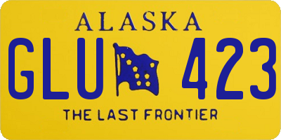 AK license plate GLU423