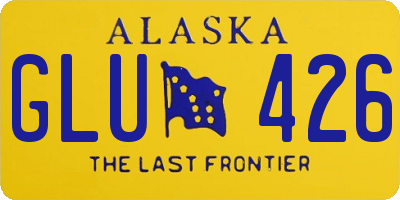 AK license plate GLU426
