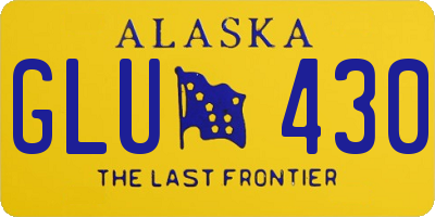 AK license plate GLU430