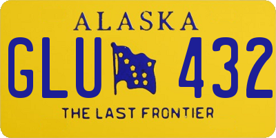 AK license plate GLU432