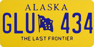 AK license plate GLU434