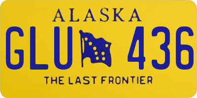 AK license plate GLU436