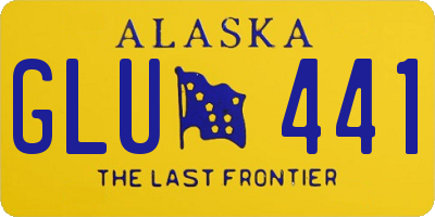 AK license plate GLU441
