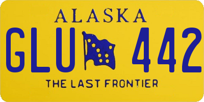 AK license plate GLU442