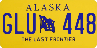 AK license plate GLU448