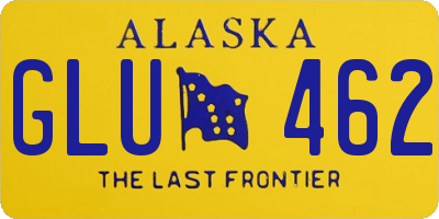 AK license plate GLU462