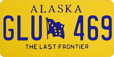 AK license plate GLU469