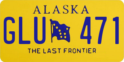 AK license plate GLU471