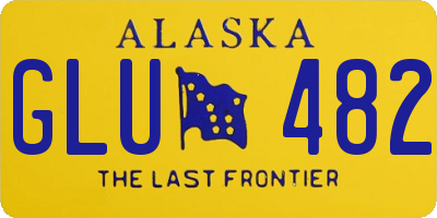 AK license plate GLU482