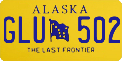 AK license plate GLU502