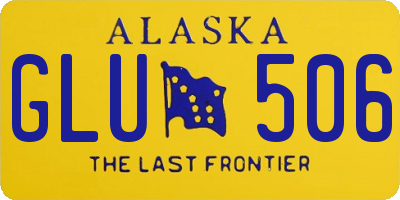 AK license plate GLU506